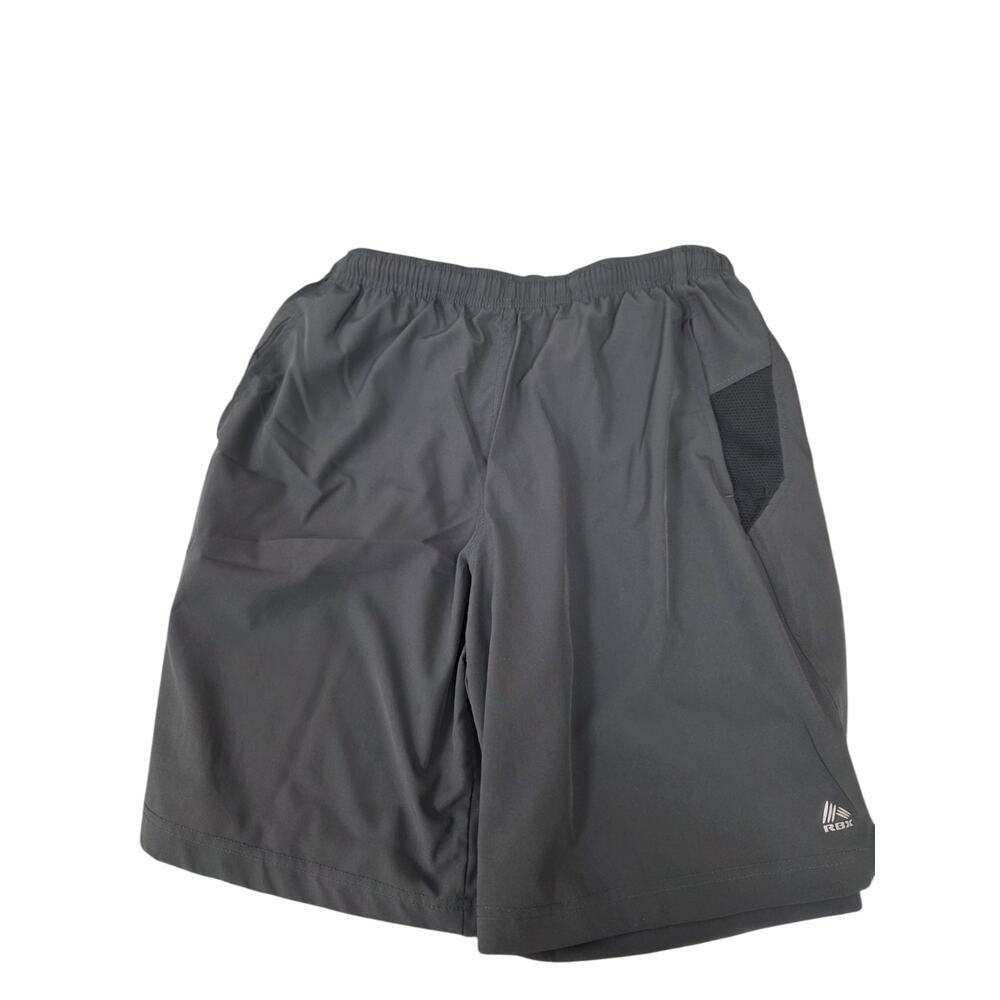 RBX Performance Men's Dark Grey Athletic Shorts, Size M, Pre-Owned.
